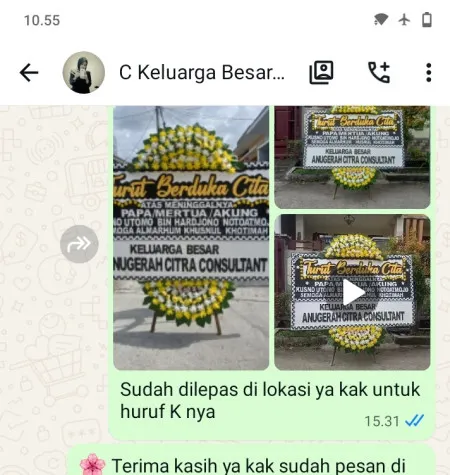 Pengiriman Papan Bunga Duka Jakarta Convention Center