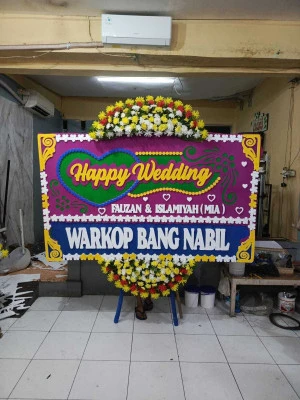 Papan Bunga di Jakarta Convention Center