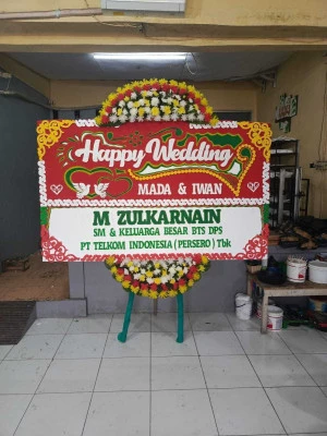 Papan Bunga di Jakarta Convention Center