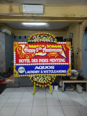Papan Bunga di Jakarta Convention Center