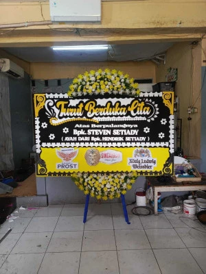 Papan Bunga di Jakarta Convention Center
