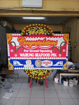 Papan Bunga di Jakarta Convention Center