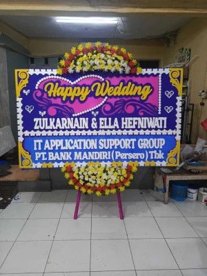 Papan Bunga di Jakarta Convention Center