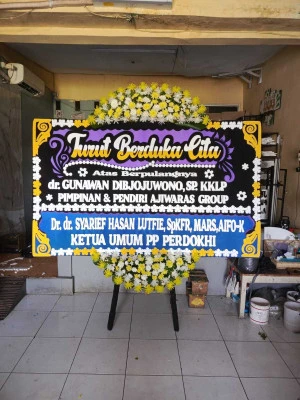 Papan Bunga di Jakarta Convention Center